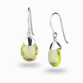 Lemon Quartz Drop Earrings