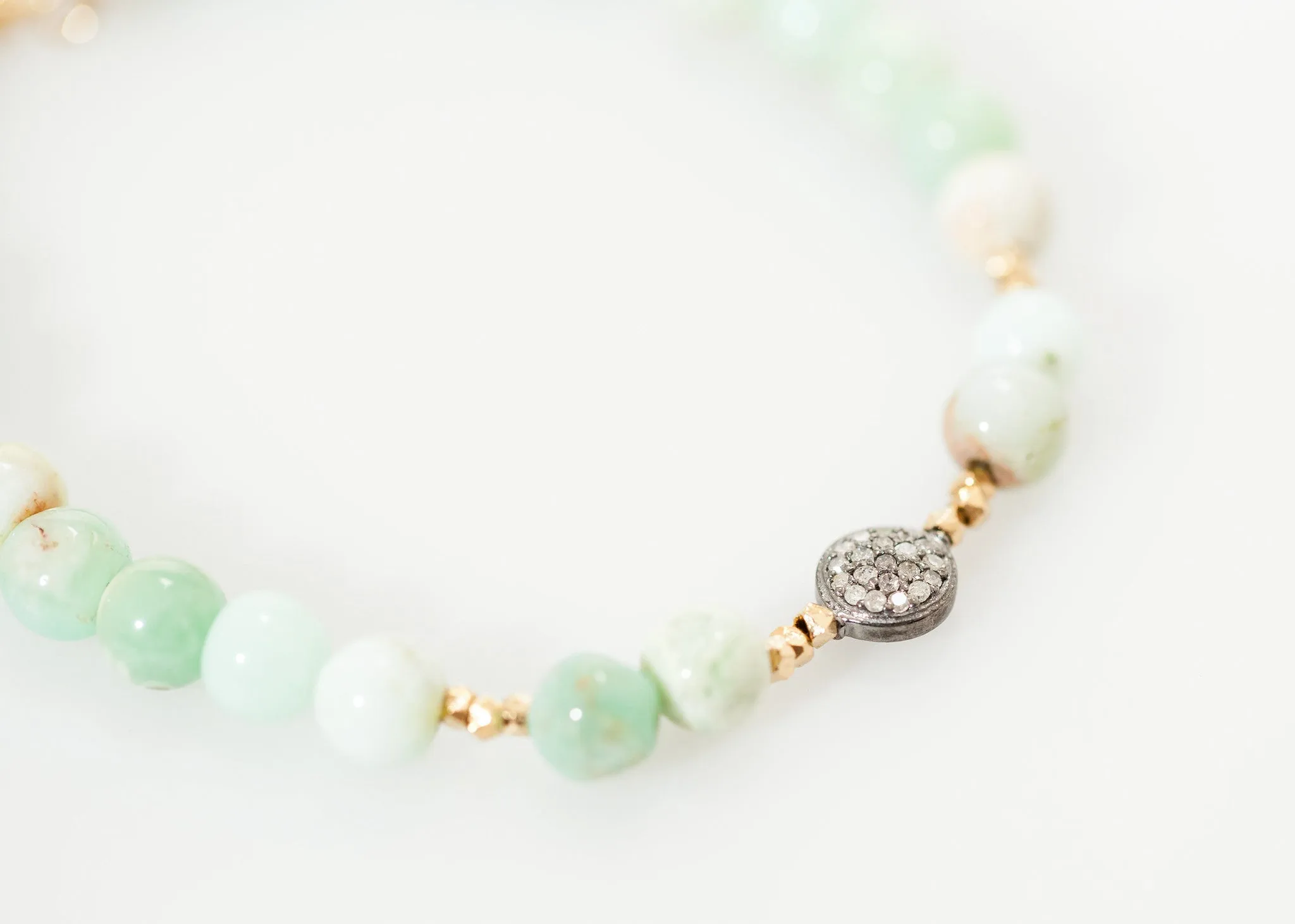 Leopold Bracelet in Green Chrysoprase