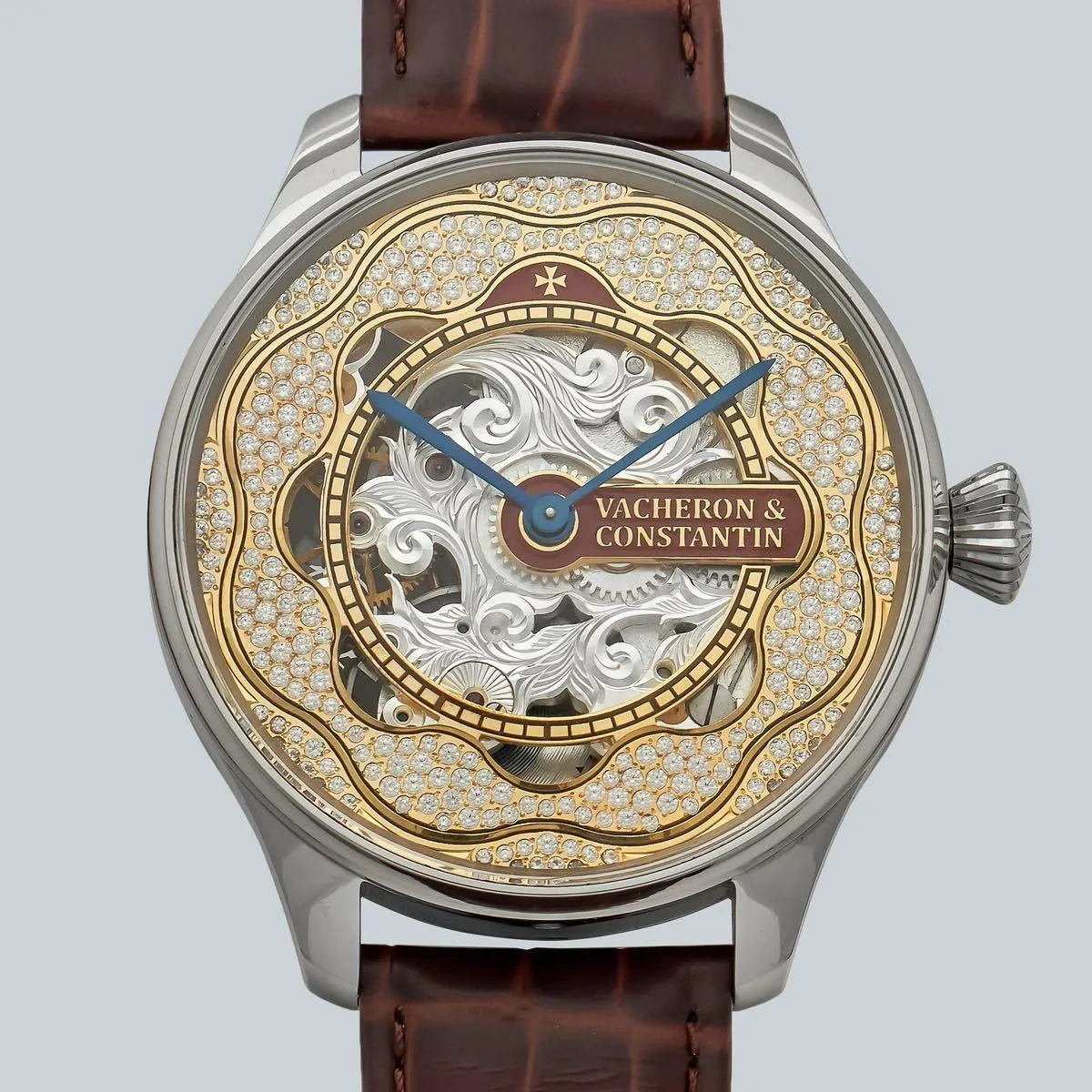 Marriage watch VACHERON & CONSTANTIN 48mm men's watch with a pocket watch half year warranty Manual winding skeleton