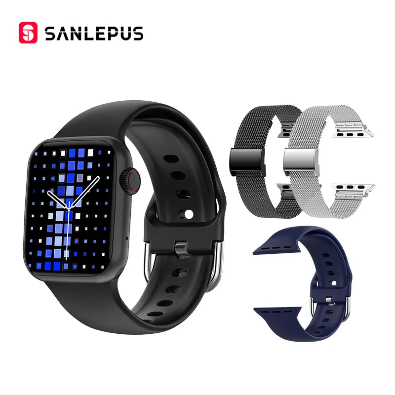 Men Women Smartwatch  Bluetooth Calls Smart Watch Custom Watch Face Health Monitor Fitness Bracelet For Android iOS