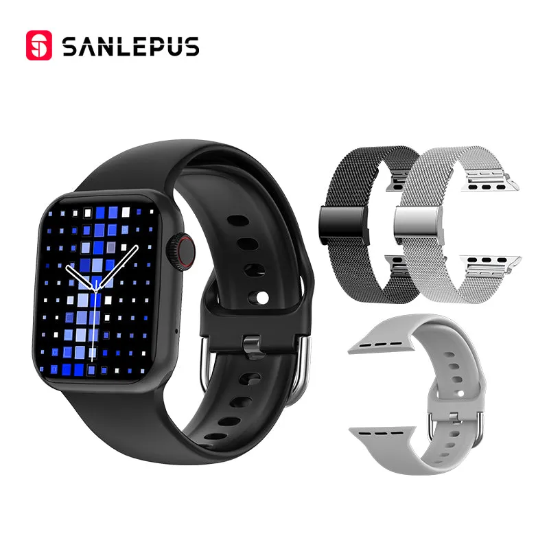 Men Women Smartwatch  Bluetooth Calls Smart Watch Custom Watch Face Health Monitor Fitness Bracelet For Android iOS