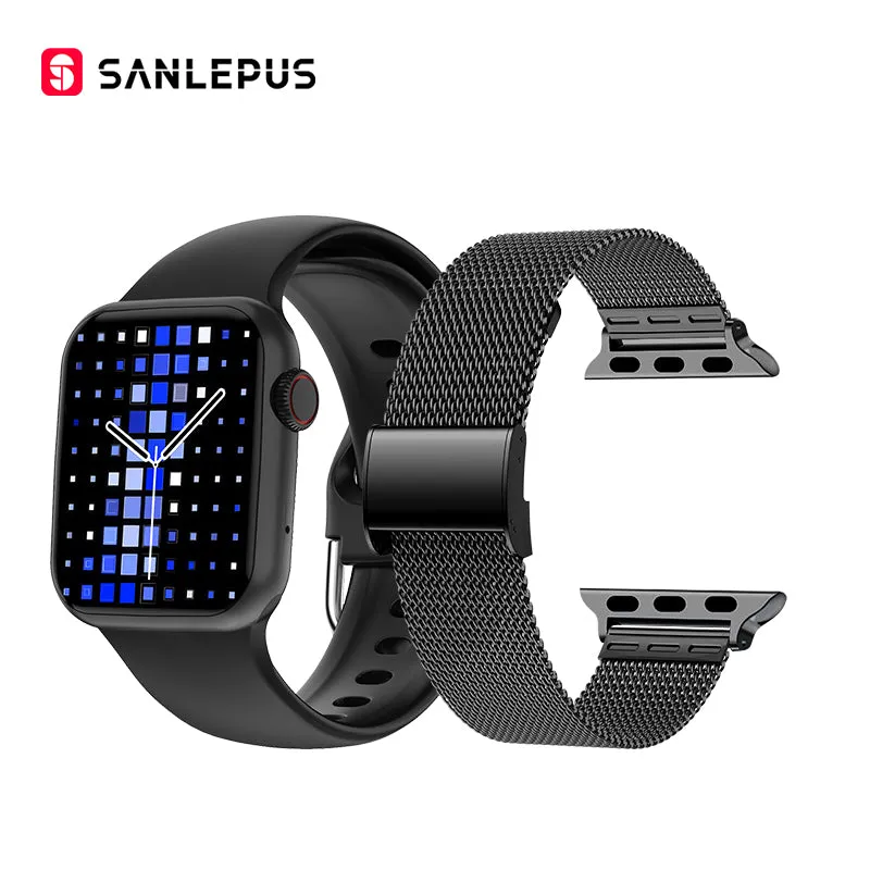 Men Women Smartwatch  Bluetooth Calls Smart Watch Custom Watch Face Health Monitor Fitness Bracelet For Android iOS