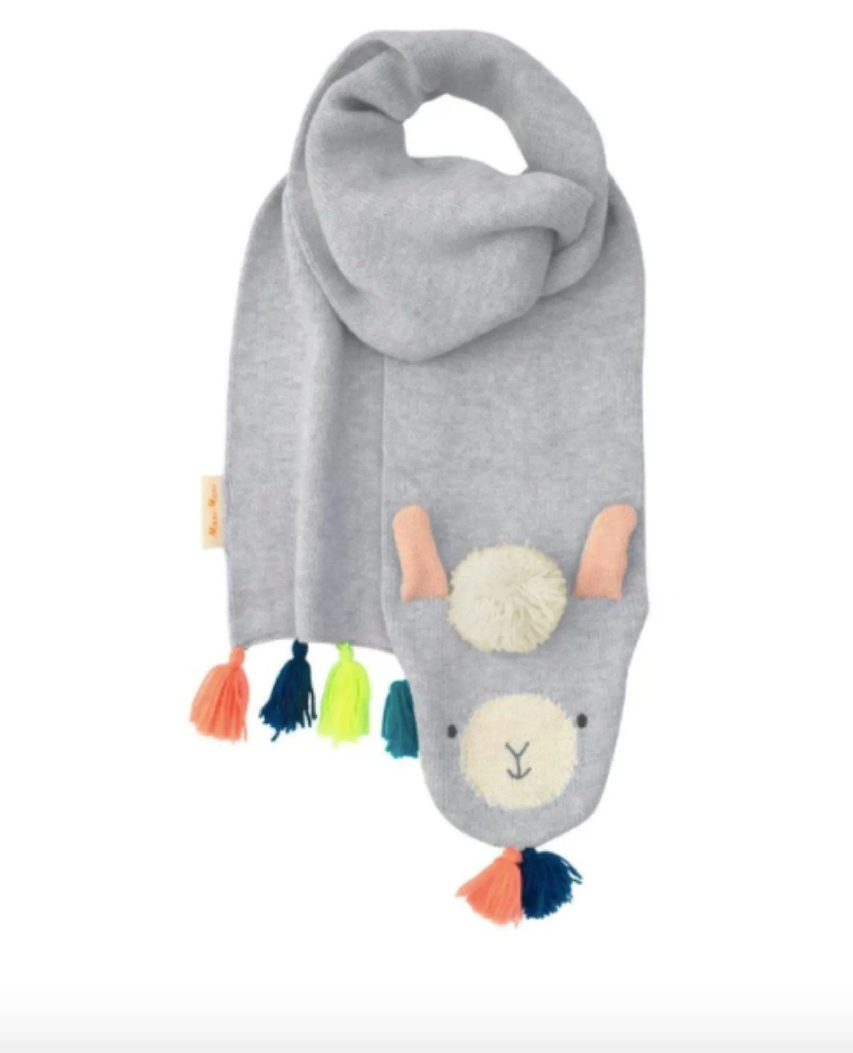 Meri Meri Knitted Boys and Girls Organic Cotton Animal Scarves