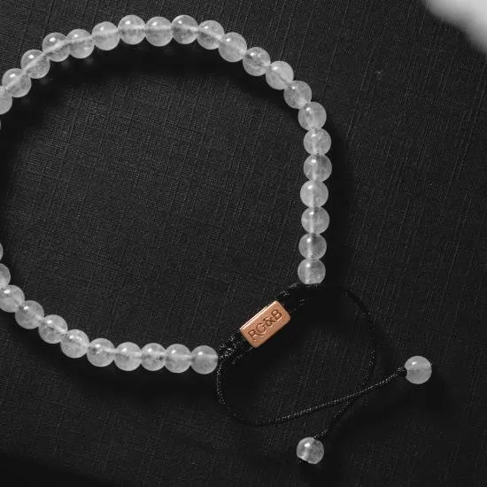 Minimal Collection - White Jade Stone Bead Bracelet