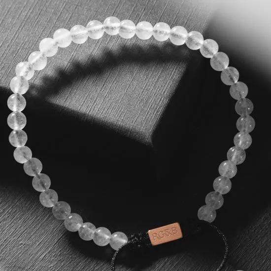 Minimal Collection - White Jade Stone Bead Bracelet