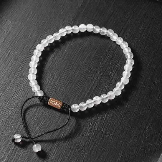 Minimal Collection - White Jade Stone Bead Bracelet