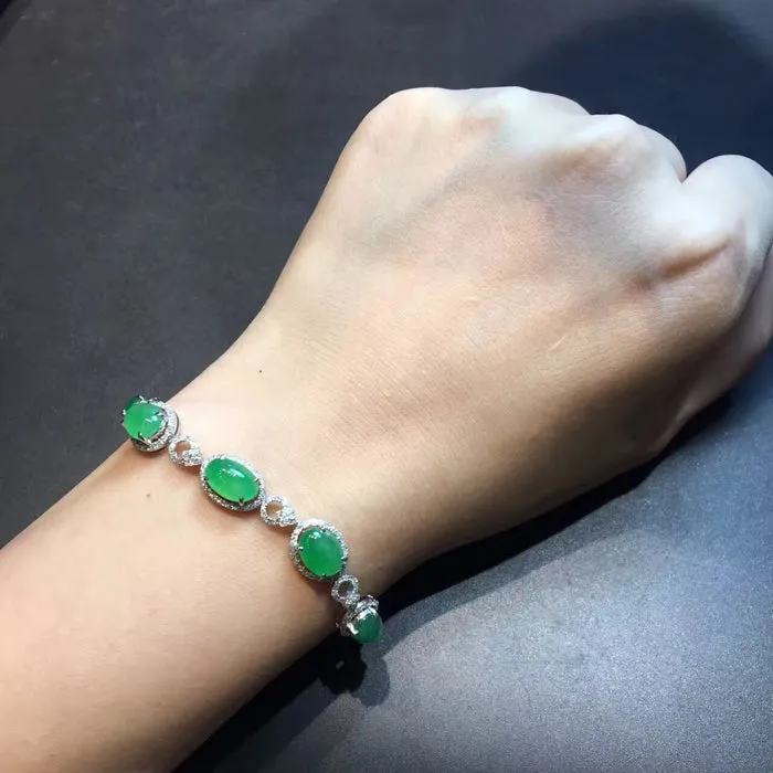 Natural Jade Bracelet Jadeite Bracelet NBT11