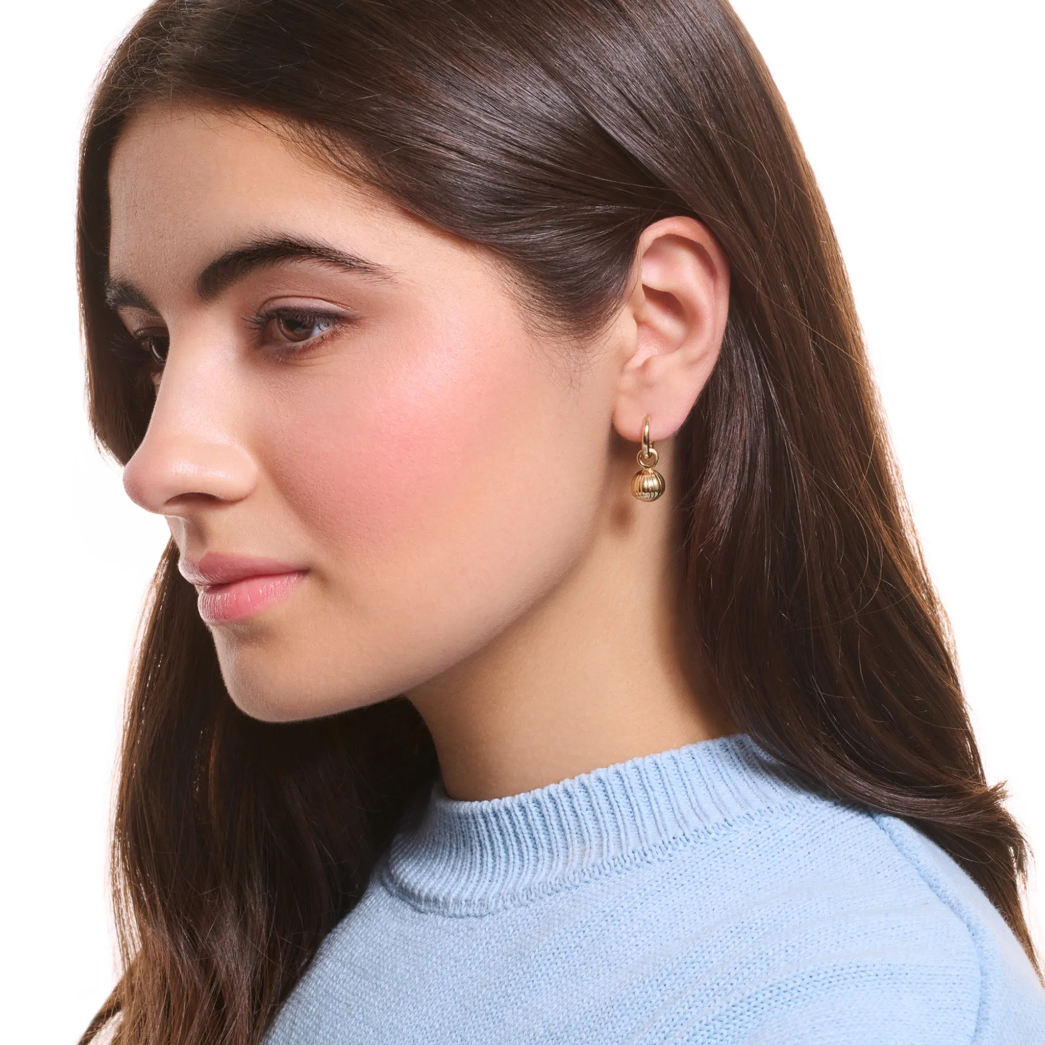 Noisette Earring Drops Yellow Gold