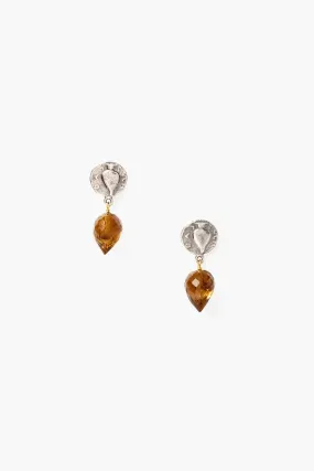 Olympia Earrings Whiskey Quartz