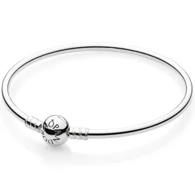 Pandora Moments Silver Bangle With Pandora Clasp