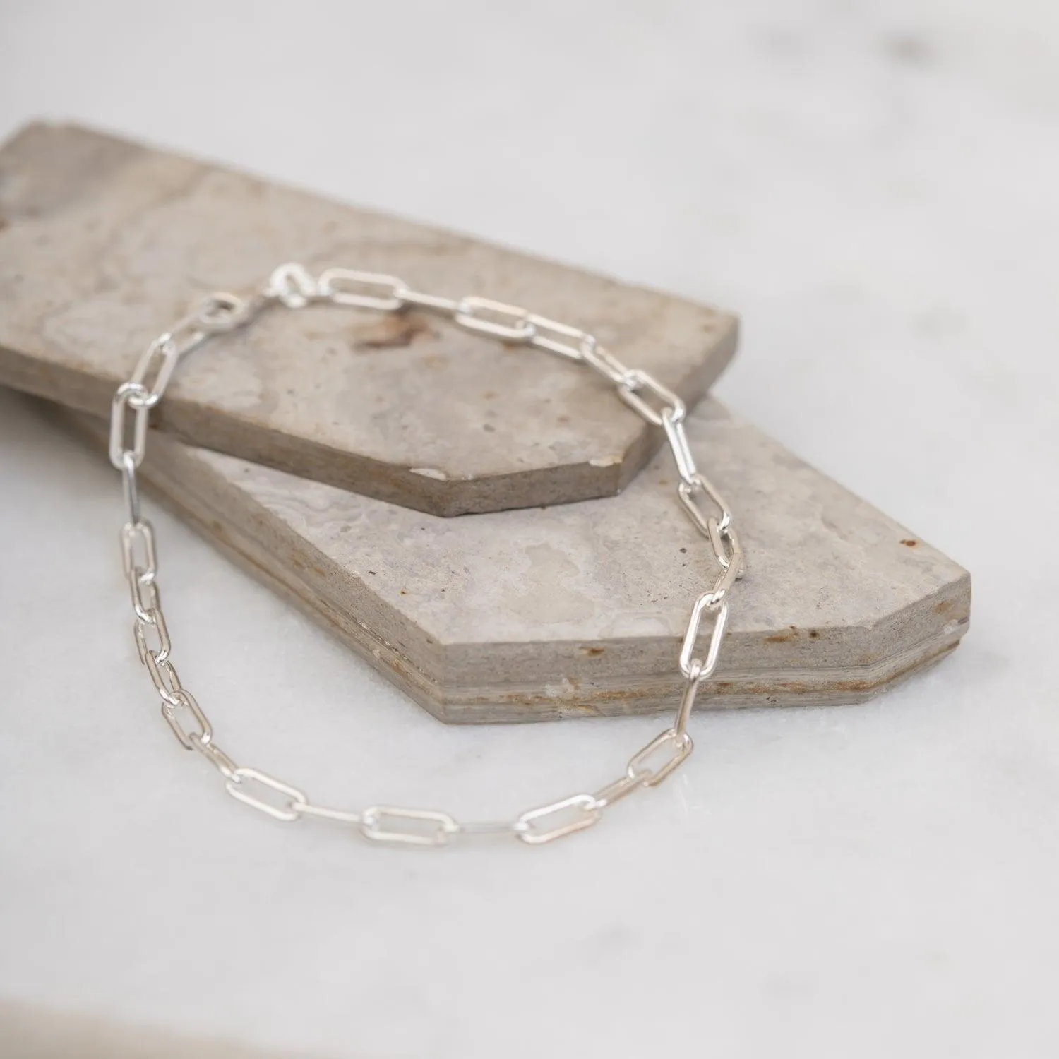 Paperclip Bracelet - sterling silver