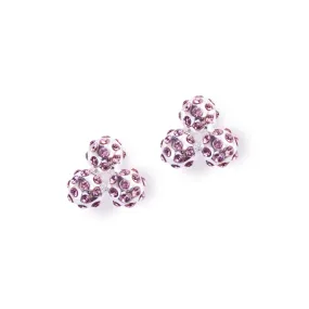 Par 3 Lilac Crystal Cluster Earrings