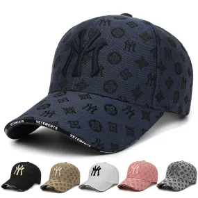 Pattern High Quality Letters Embroidery Adjustable Baseball Caps Men and Women Outdoors Sports Cap Adult Fashion Sun Hats