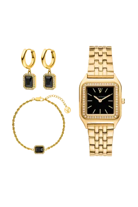 Pavé Watch Set Gold