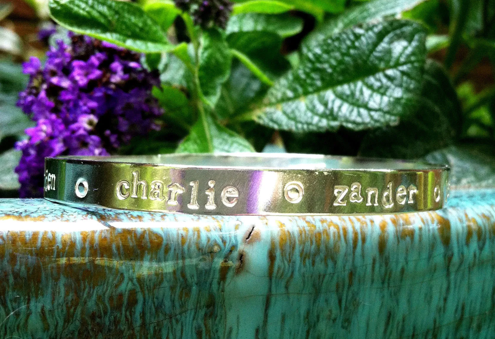 Personalized silver Bespoke Bangle