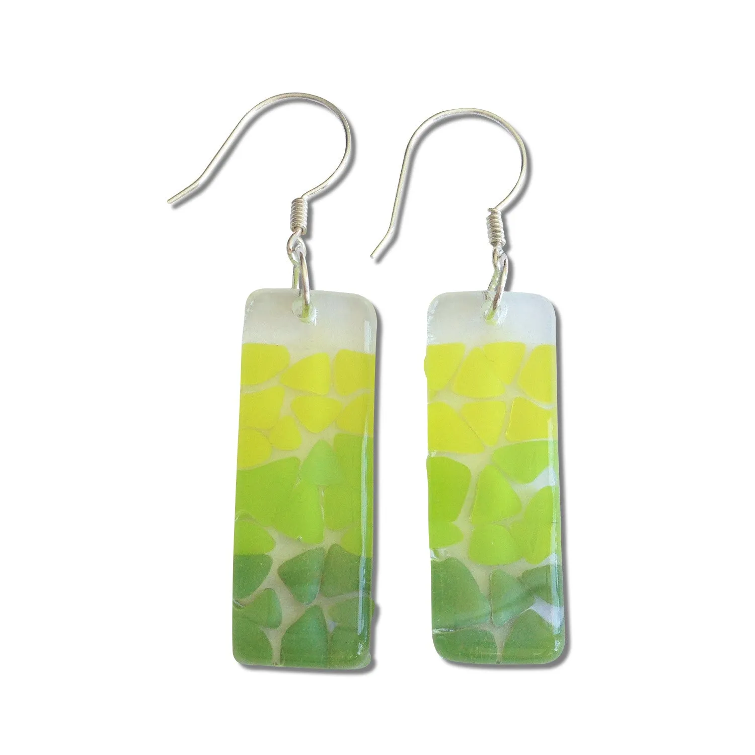 Picado Glass Earrings - Navy