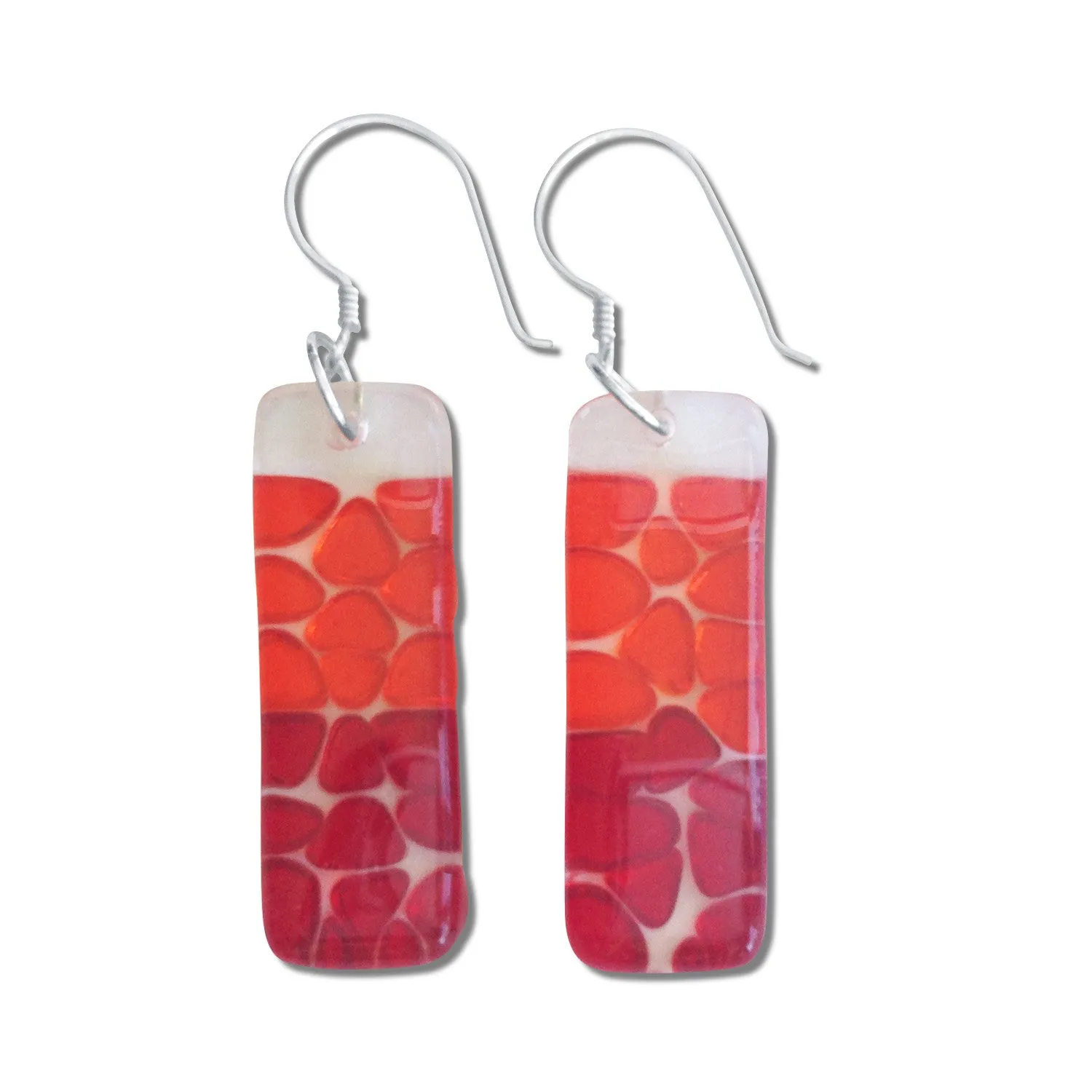 Picado Glass Earrings - Navy