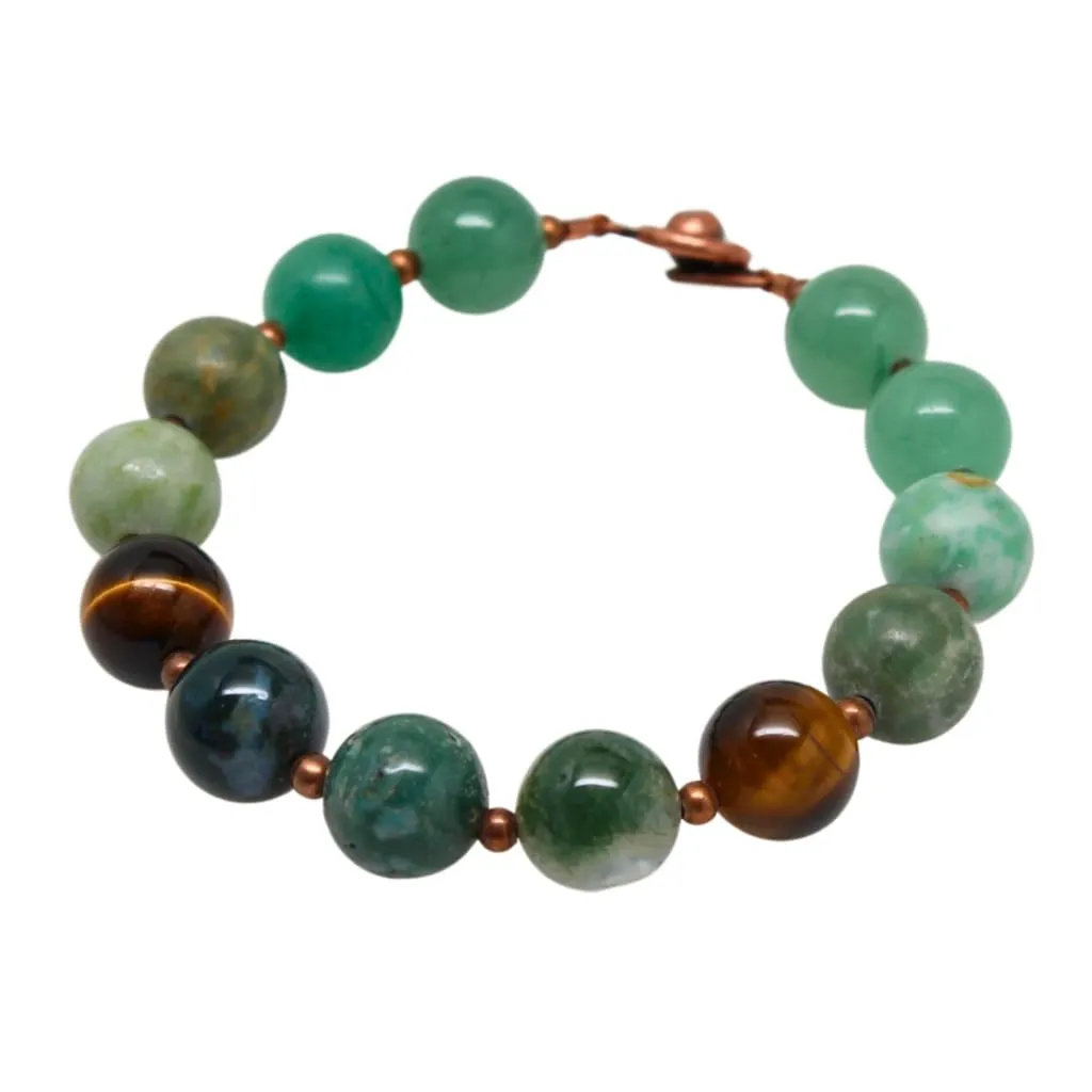 'Prosperity' Semi-Precious Gemstone Beaded Bracelet