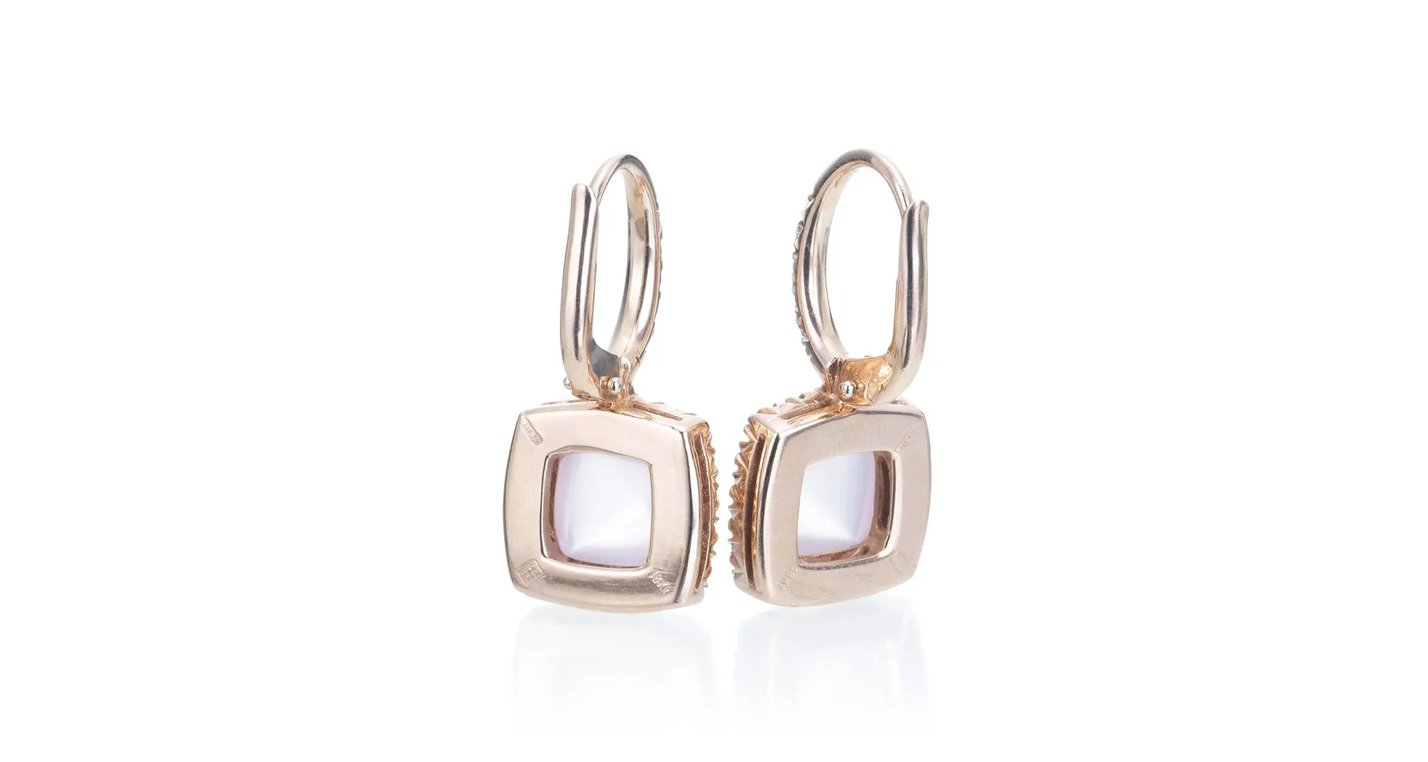 Quartz & Gold Earrings