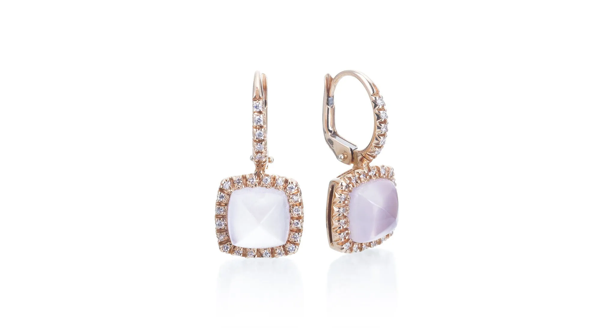 Quartz & Gold Earrings