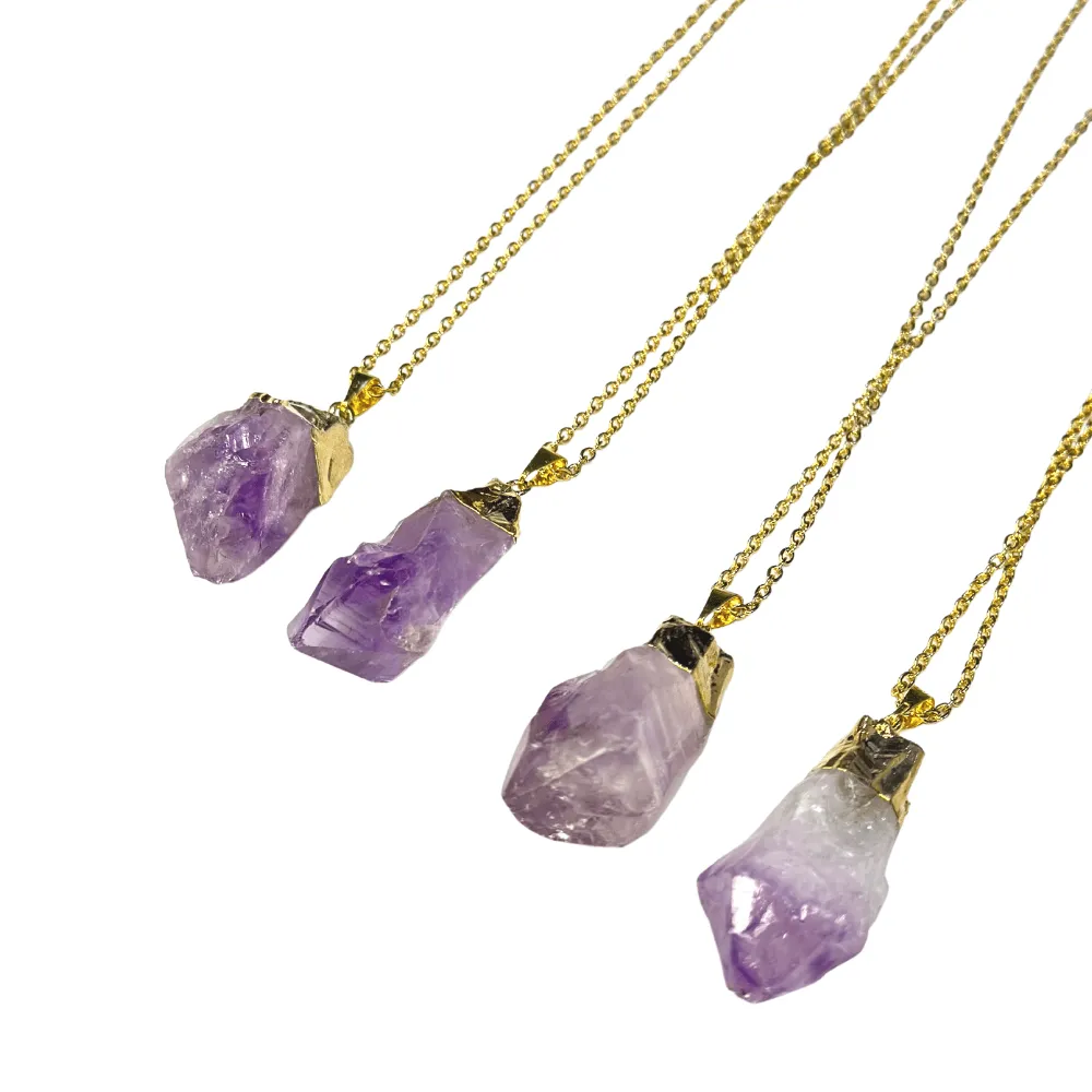 Raw Amethyst Necklace