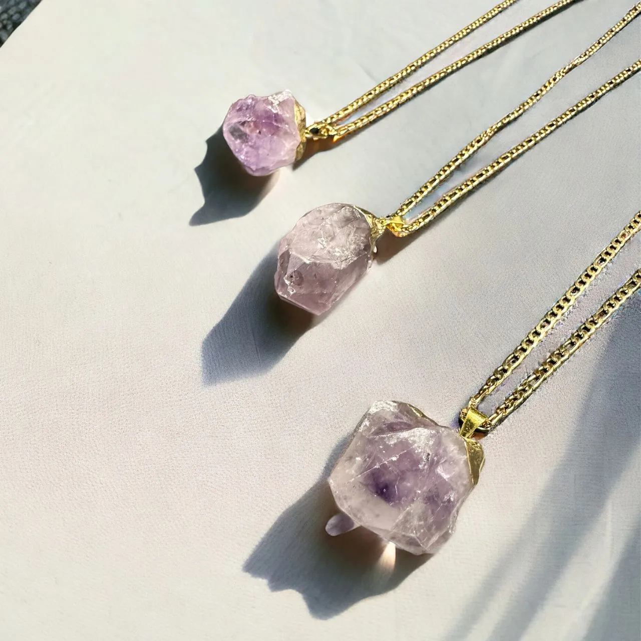 Raw Amethyst Necklace