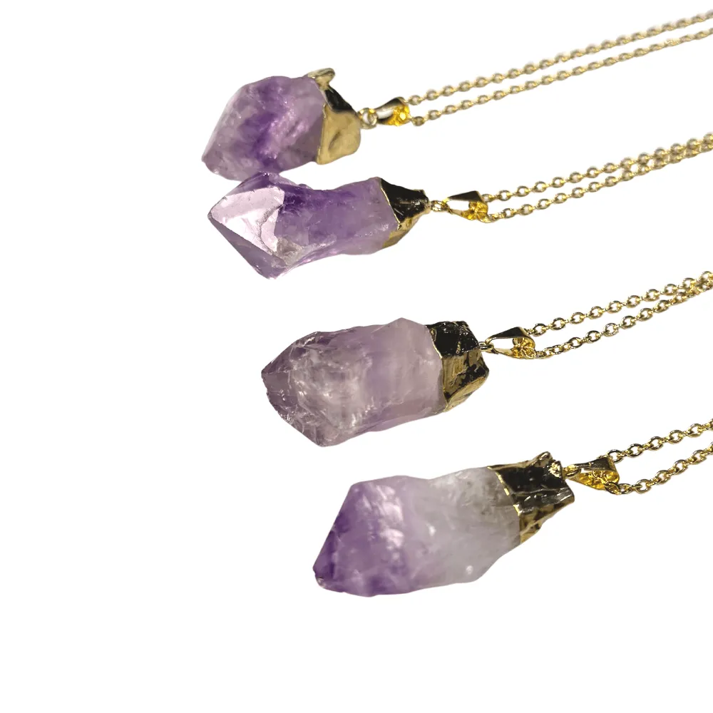 Raw Amethyst Necklace