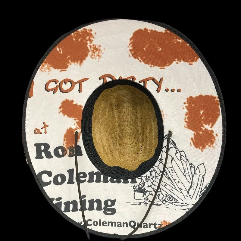 Ron Coleman Mining I Got Dirty Straw Hat