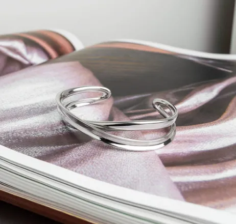 Serenity Grande Crossover Cuff Bangle