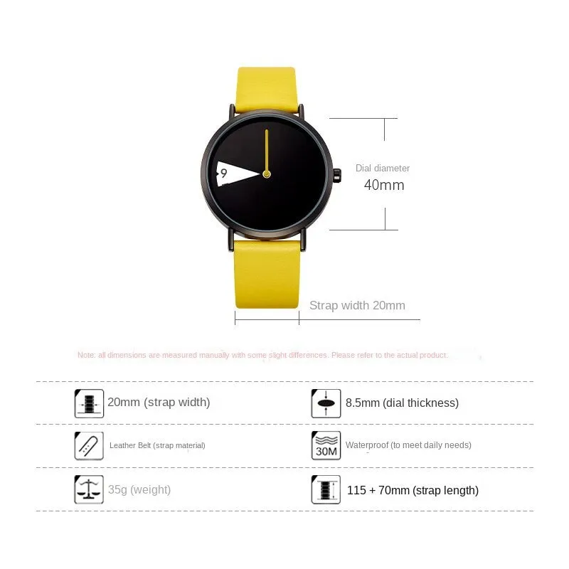 SK Creative Single Needle Personalized Watch Female Couple Quartz Waterproof Men's Watch