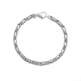 Stainless Steel Bracelet Silver Colour 19cm