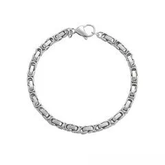 Stainless Steel Bracelet Silver Colour 19cm