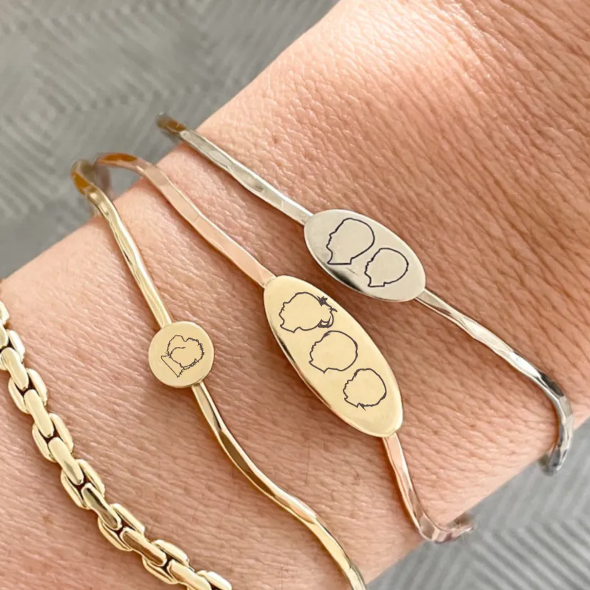 The Organic Circle Silhouette Bangle