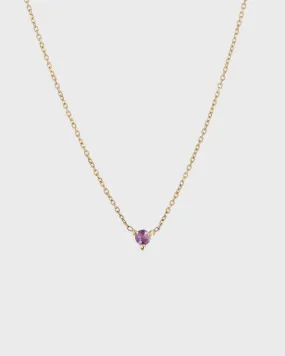 The Petite Amethyst Birthstone Necklace