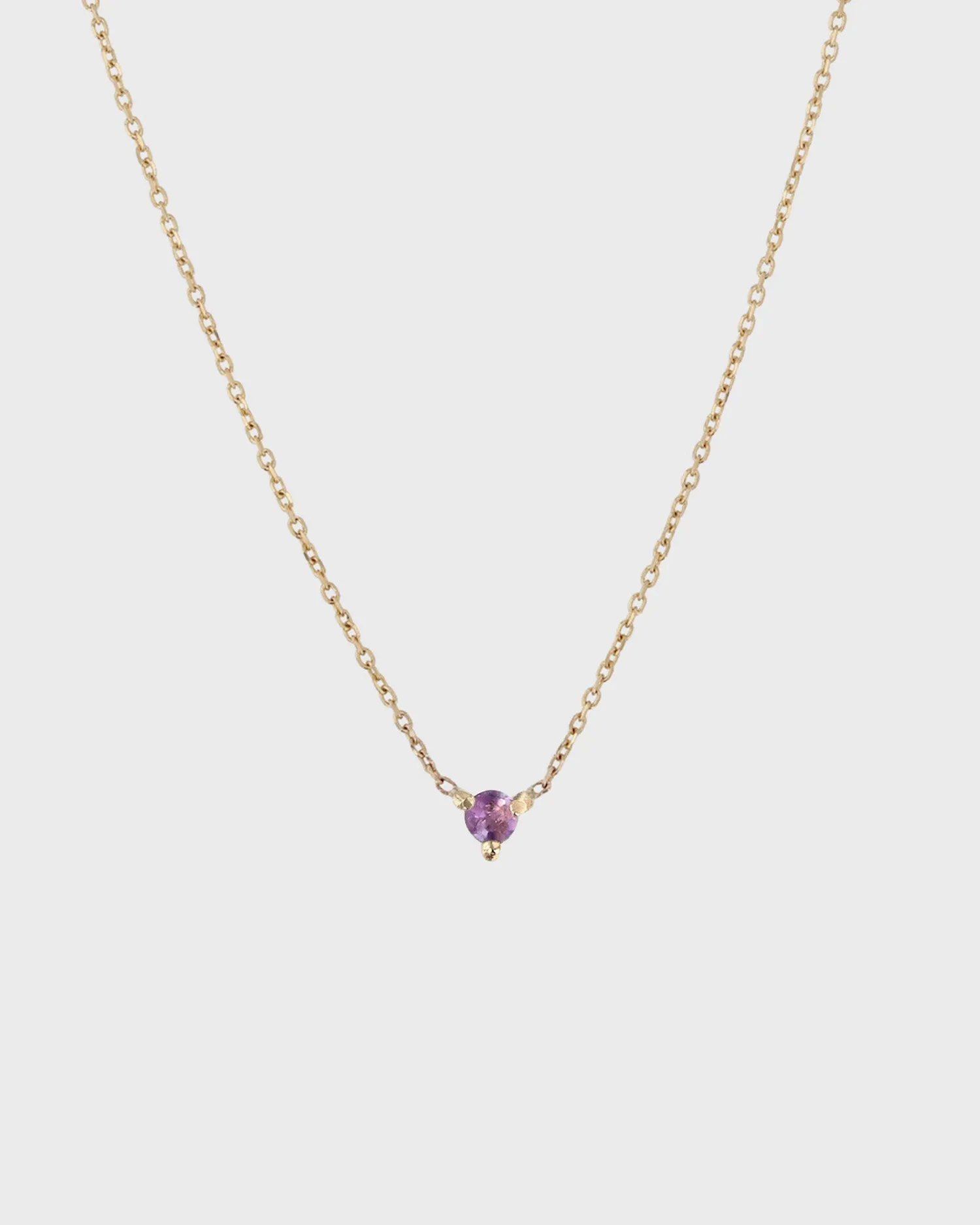 The Petite Amethyst Birthstone Necklace