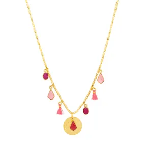 Valentina Pink Charm Necklace