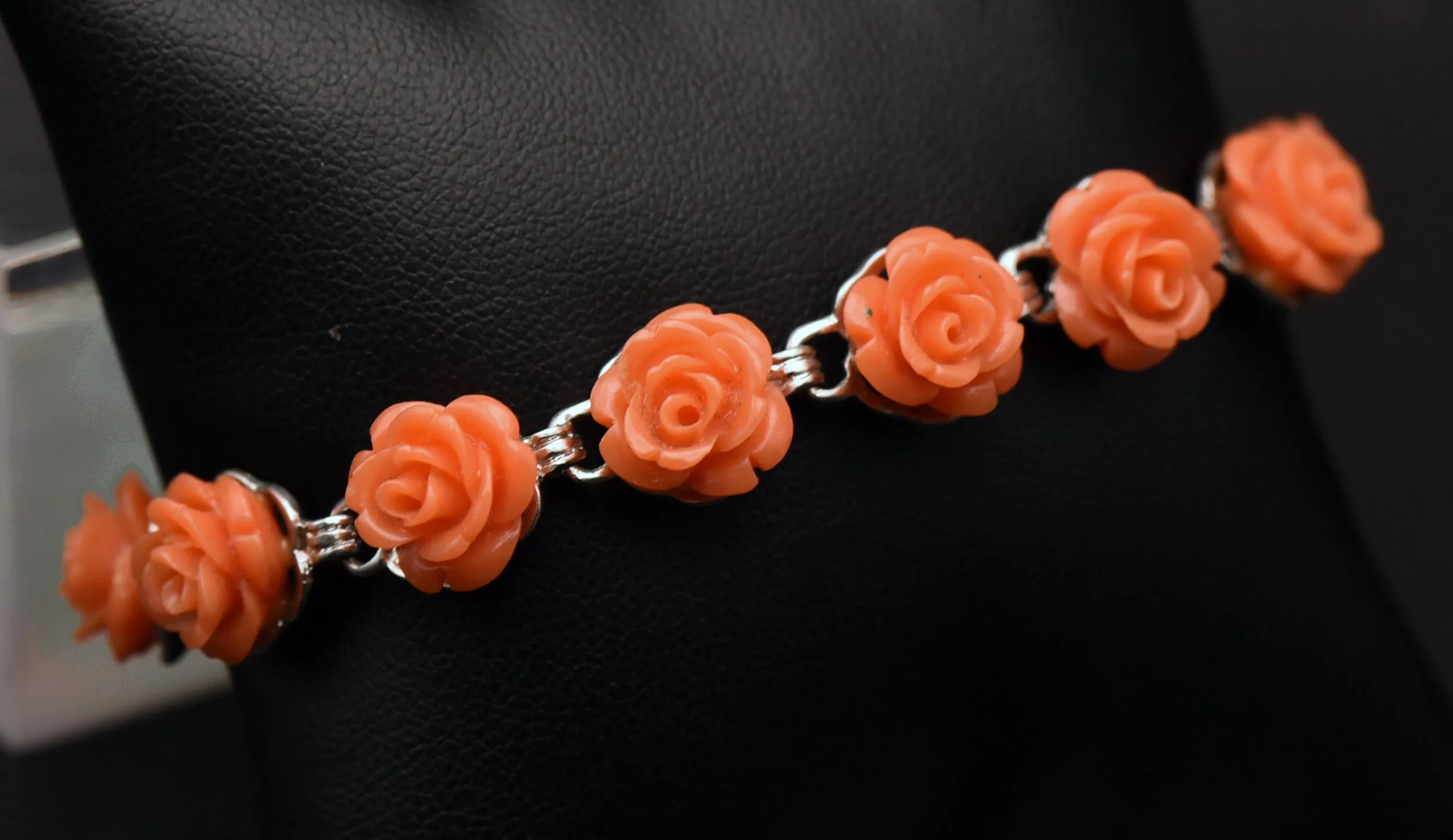 Vintage Rose Link Bracelet