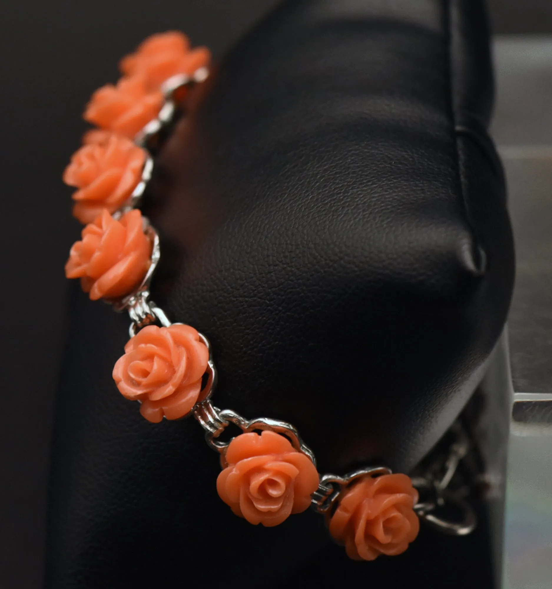 Vintage Rose Link Bracelet