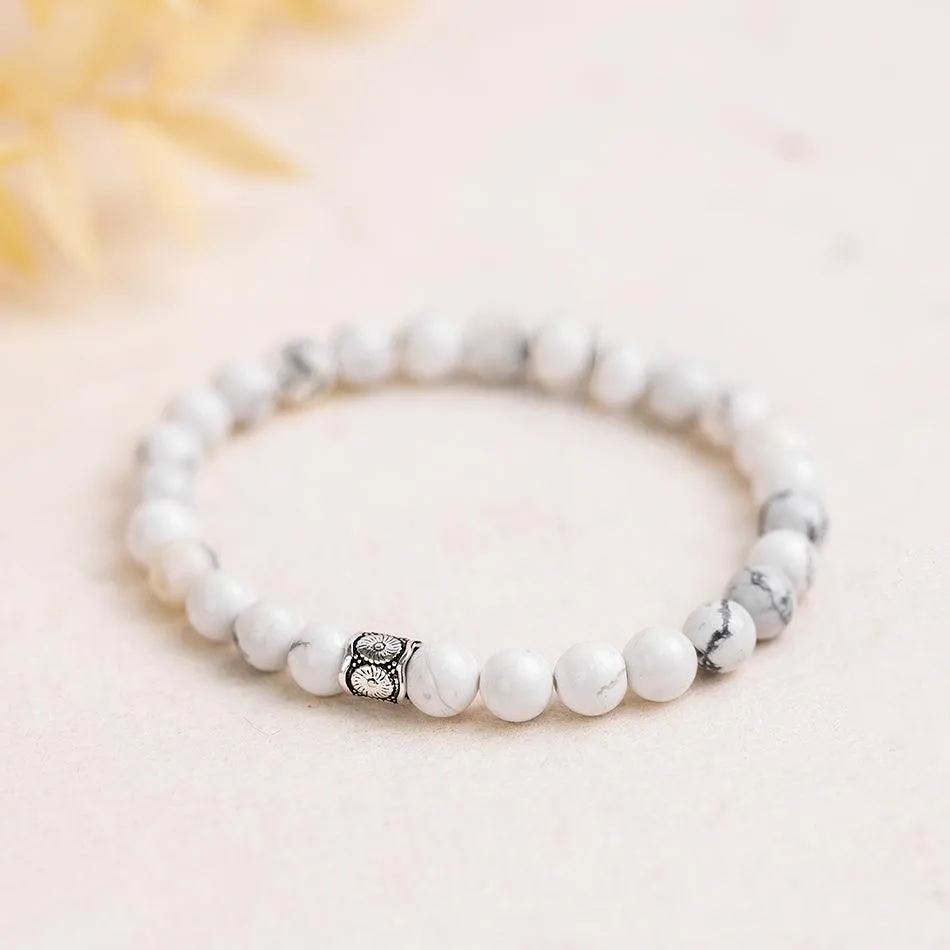 White Howlite Bracelet - Ayana Collection