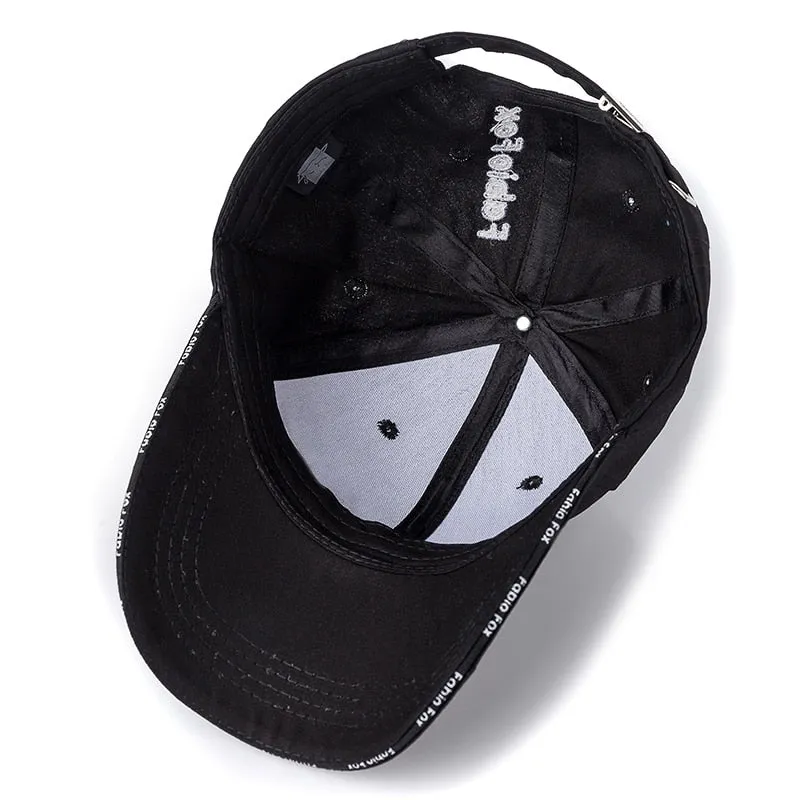 Women Cotton Cap Fashion Fabio Fox Embroidered Baseball Cap Female Casual Adjustable Outdoor Streetwear High Quality Hat