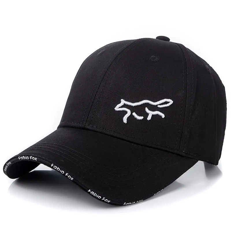 Women Cotton Cap Fashion Fabio Fox Embroidered Baseball Cap Female Casual Adjustable Outdoor Streetwear High Quality Hat