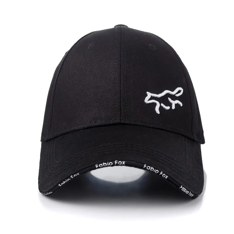 Women Cotton Cap Fashion Fabio Fox Embroidered Baseball Cap Female Casual Adjustable Outdoor Streetwear High Quality Hat