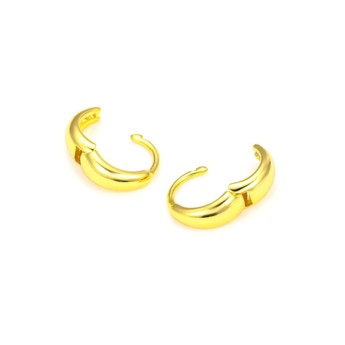 Yellow Chimes Hoop Earrings for Women Fashion Golden Hoops Earrings | Gold Plated Huggie Hoop Bali Earrings for Girls | Birthday Gift for Girls & Women Anniversary Gift for Wife