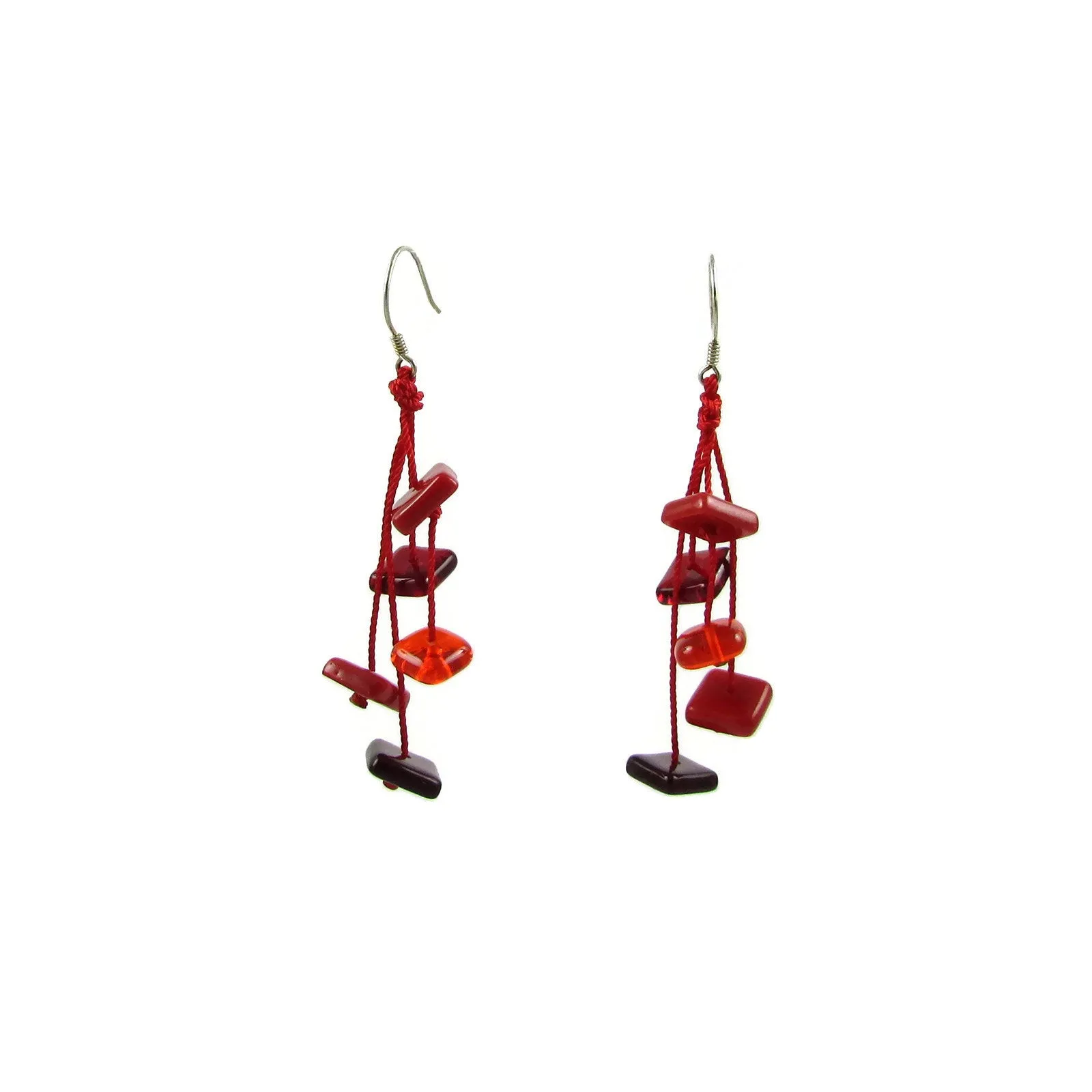 Zen Glass Earrings - Amber